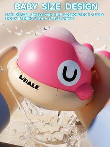 Popular Rechargeable Whale Sprinkler With Light Up, Cute Spray Water Fountain Bath Toy, Interactive Pool Toy For Toddlers Kids, Lovely Birthday Gift - Multicolor - View 3