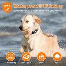 Nuevo collar de entrenamiento inteligente para perros con control remoto eléctrico, antiladrido, resistente al agua IPX7, vibración y descarga para modificar el comportamiento de las mascotas, con alcance de 1000m