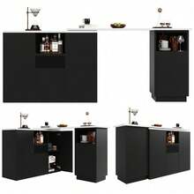 Bar Tables - Black + MDF-1 - View 3
