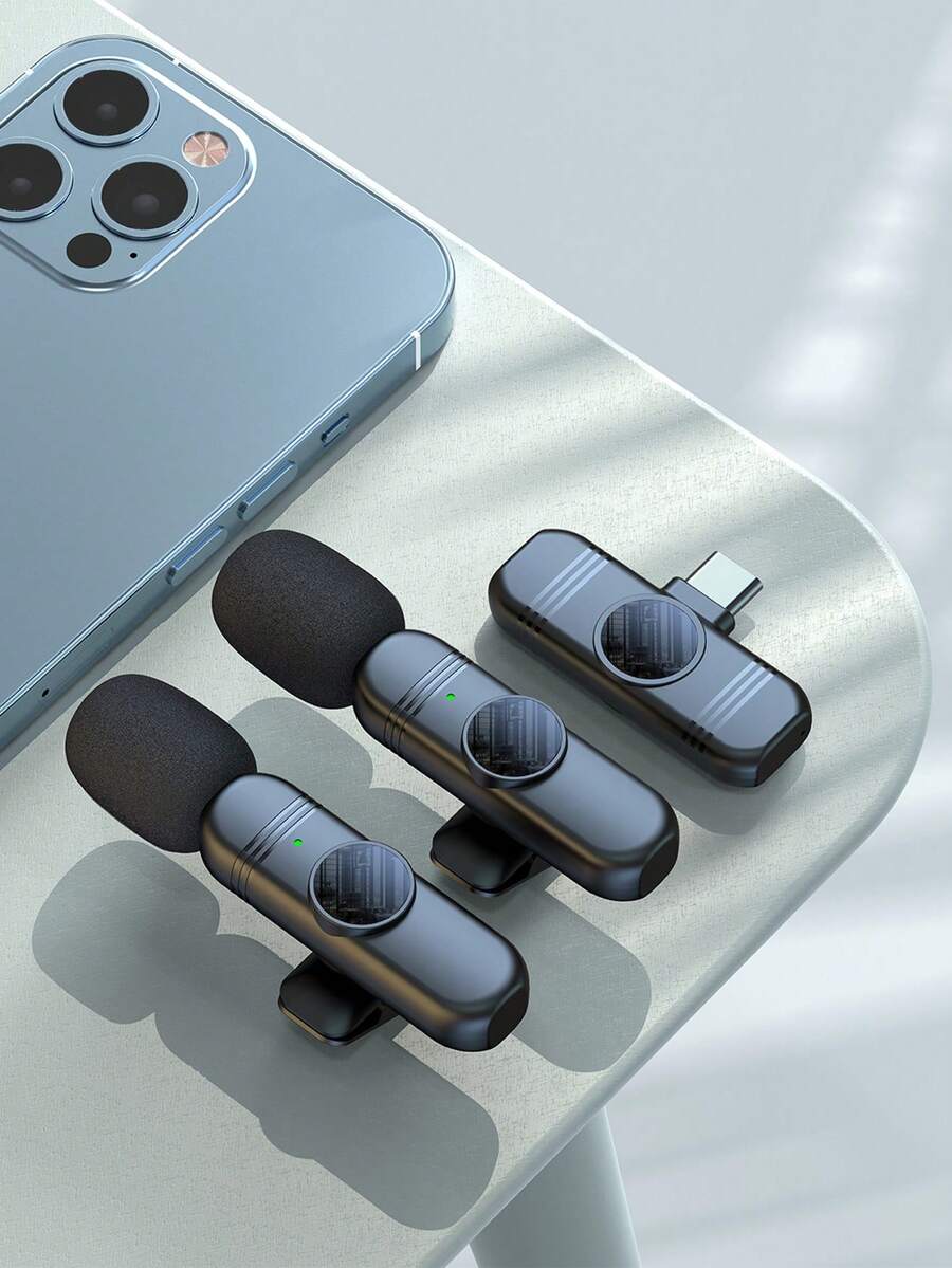 Micrófono Lavalier Inalámbrico Para Teléfono Micrófono Inalámbrico Plug-And-Play, Micrófono De Solapa Para Grabación De Video, Enseñanza, Entrevistas, Podcast y Vlog,Micro Pequeño, Micrófonos Mini, Equipo Para Podcast, Micro Mini, Micrófono, Mini Micrófono