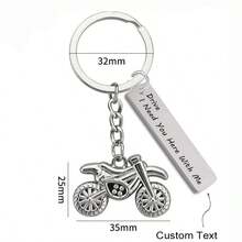 Customized Laser Engraved Text/Pattern Motorcycle Model Pendant Keychain, Club/Competition Souvenir Small Gift, "Drive" Keychain - Motorcycle Series - View 9