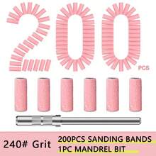 The 200pcs Ultra-Fine Sanding Ring Comes With 2 Sanding Shafts. It Is Used For Nail Sanding, Dead Skin Cleaning, Nail Surface Removal, And Nail Glue And Jewelry Removal. It Is For Single Use Only, Clean And Hygienic. It Is Suitable For Nail Salons And Nail Salons To Use When Removing Nails And Sanding Dead Skin For Customers. It Is The Best Nail Tool For Diy Nail Art