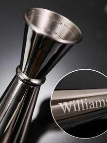 1pc Customized Cocktail Jigger, Personalized Engraved Stainless Steel Cocktail Jigger, Custom Gift For Bartenders, Exclusive Gift For Mixologists - Multicolor - View 9
