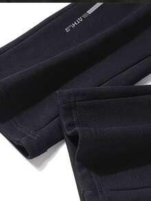 女士保暖保暖运动裤，保暖防风，适合健身运动，秋冬季穿着 - 黑色 - 查看 5