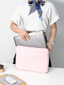 CyberDyer Quilted Puffy Laptop Sleeve With 360° Protection, Waterproof, For 13 14 15 15.6 Inch Laptop - Multicolor - View 6