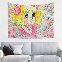 Candy Candy Tapestry Wall Hanging Hippie Tapestry Home Decor Anime Manga Candice Japan Cartoon Poster Backdrop Cloth Room Decor - A - 查看 2