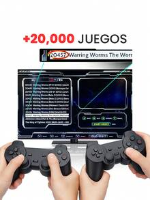 Consola Retro GameStick con 20,000 juegos 128 Gb 4K  +  2 Controles inalámbricos - Negro - Ver 3