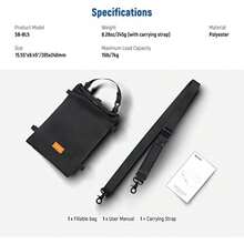 NEEWER Bolsa de Arena para Fotografía de Mano Plegable de 15,5" x 9,4", Correa para Hombro, Saco de Poliéster Resistente, Puf, para Soporte de Lente de Cámara y Soportes de Luz(default) - Multicolor - Ver 9