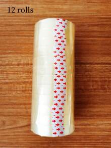 6/12/24/36PC 透明胶带 - 高级透明礼品包装胶带，高品质透明胶带，适用于礼品包装、工艺品、经销商，适合家庭、学校和办公室使用 - 無色 - 查看 9