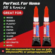 Fast Drying Super Glue Liquid Clear Strong Cyanoacrylate Adhesive For Wood Rubber Leather Plastic Metal DIY Crafts - 1 - Xem 3