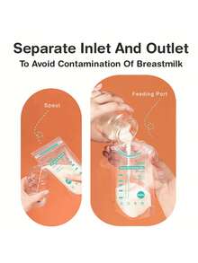 MAMIJOY 10pcs/30pcs/100pcs Breast Milk Storage Bags, 150ml Breastmilk Storage Bags With Spout, Self-Standing Bags, Space-Saving, Portable - Multicolor - View 10