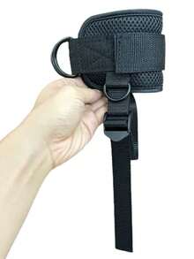 1pc Adjustable Ankle Strap For Resistance Bands, Comfortable Thick Ankle Cuff For Gym Workouts, Suitable For Glute, Leg Kickbacks And Other Exercises, Resistance Training Leg Strap - Pink - View 9