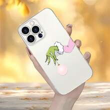 Funda para móvil con diseño de la mano del , compatible con teléfonos ,  17,  16 Pro Max,  15 Pro Max,  13 y  12. Fabricada en TPU, ofrece protección contra golpes y caídas. Ideal para regalos navideños, reuniones familiares, amigos y celebraciones festivas. - transparente - Ver 5