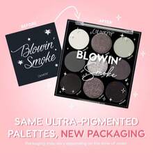ColourPop Blowin' Smoke Eyeshadow Palette - Silver &Amp; Smokey Eye Eyeshadow Palette With Metallic &Amp; Matte Finishes - High-Pigment Eye Makeup With Long-Wearing Formula (0.3 Oz) - MàuC - Xem 2