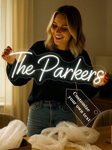 Custom Name Neon Sign, Wedding Decor, Name Neon Sign, Led Neon Sign For Kids, Personalized Gifts, Bedroom Decor, Home Decor USB Led Light, Birthday Gifts, Nursery Sign Nursery Letters Children's Decor Nursery Decor Unique Ideal Gifts - Multicolor - View 3