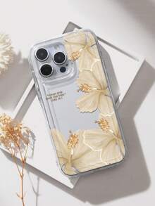 Hibiscus Floral Flower Print Clear Case Compatible With IPhone 13/11/17/17pro/16/14/15/15pro/15 Plus/15 Promax/7plus/8plus/X/Xs Max/Xr/11pro/12pro/13pro/14pro/12mini/13mini/11promax/12promax/13promax/14promax/14plus/17pro Max/17Air/6/6s Plus/7/8/16Pro/16plus/16promax/Se2/17promax&Compatible With Samsung Galaxy/A54/A14/A12/A13/A15/A32/A33/A24/A52S/S20/S21/S22/S23/S24/S23Plus/S24ultra/S25/A15/A33/A23 - Multicolor - View 4