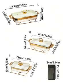 WGROOM Ceramic Plate, Suitable For Cooking, Dining Room, Home, Kitchen, Tableware, Baking Tray, Casserole, Tray, Salad Bowl, Fruit Plate, Soup Pot, Baking Tray, Applicable For Bread, Turkey, Cheese, Pizza, Outdoor, Wedding, Party, Gift, Birthday - Multicolor - View 7
