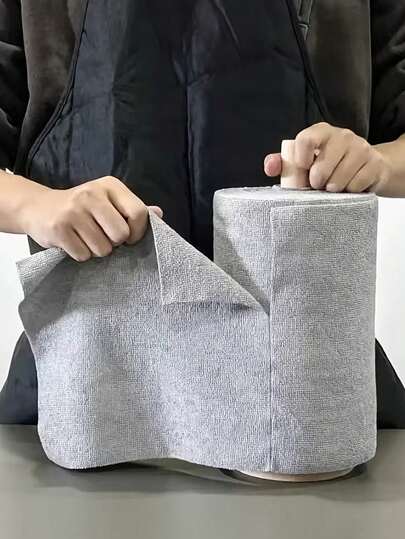 5 Rolls Multi-Purpose Super Soft Microfiber Cloths, Suitable For Cleaning Pots, Pans, Dishes, Double-Sided Cleaning Rags, Kitchen Cleaning Cloths