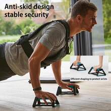 2pcs 110kg Pushup Stands, Non-Slip Fitness Training Power Strength Training Triangle Plank Push-Up Supports - Multicolor - View 7