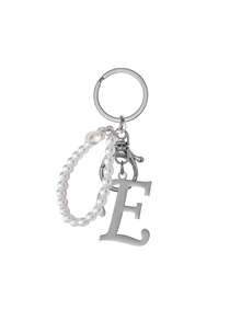 3D字母珍珠钥匙扣，优雅可拆卸珍珠链，时尚合金钥匙圈，包包挂件，汽车钥匙链，适合女性、情侣、朋友、家人，可作礼物、节日礼物 - 彩色 - 查看 12