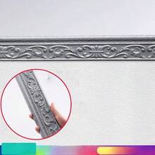 1pc 3D Foam Wall Edge Sticker, Self-Adhesive Waterproof Baseboard Wall Paper Border, Bedroom Home Wall Decor - Multicolor - View 17