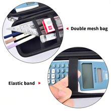 Case Compatible With Texas Instruments TI-30XS For MultiView Scientific Calculator, Storage Holder Carrying Organizer Bag With Mesh Pocket For Pens, Pencil, Batteries And Accessories (Box Only) Camera Case Camera Bag Charger Case Charger Bag Packing Cubes For Women For Men Digital Camera Case Digital Bag - màu đen - Xem 5