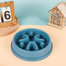Slow Feeder Dog Bowls Anti-Choking Puzzle Pet Bowls Non Slip Interactive Maze Dishes For Dogs And Cats Food Training - 藍色 - 查看 3
