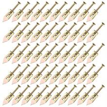 50颗石膏板膨胀螺丝，方便连接石膏板、纤维水泥板、石膏板、灰泥板，镀锌膨胀螺丝，紧固件