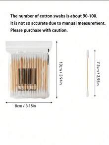 1个亚克力棉签盒，带竹盖，透明小棉签盒，塑料耳拭子盒，牙签收纳盒，浴室台面装饰收纳整理盒 - 彩色 - 查看 14