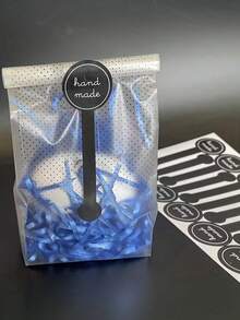 200PCS Transparent Food/Candy/Cake Self Sealing Bag, Suitable For Baking, Candy And Dessert - Reusable Polypropylene Gift Bag With Zipper Closure, Perfect For Christmas, Easter, Thanksgiving, Oktoberfest And Graduation Parties, Dessert Storage | Decorative Window Bag | Reusable Food Bag - Multicolor - View 5