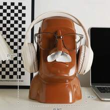 1个创意摩艾石像纸巾盒，高端装饰纸巾架，适用于客厅、茶几、餐桌、浴室纸巾架 - 摩艾石像紙巾盒 - 查看 11