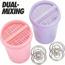 XZGB ProFlow [2 Pack] 28 Oz Shaker Bottles For Protein Shakes Shaker Cups With Ball Blender Whisk Shaker Bottle With Handle Travel To Go  Pink And Purple 28oz - PinkPurple - 查看 7