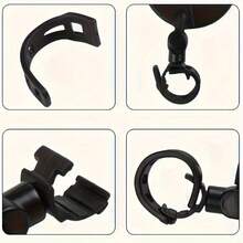 可调节旋转自行车后视镜 - 提高道路安全性和可视性，自行车侧视镜，骑行头盔后视镜，耐用结构，适合户外运动爱好者，圆形