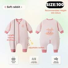 2.0 Tog Infant/Toddler Thick Warm Sleeping Bag, Long Sleeve, Suitable For Autumn/Winter