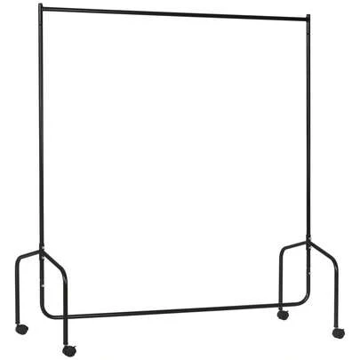 HOMCOM Clothes Rack 150x60x170cm, Sturdy Wardrobe Clothes Rack With Easy Assembly For Optimal On-Site Storage