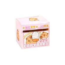 1 Box 40Pcs Random Cute Pull-Out Sticky Notes - Reusable Adhesive Memo Pads, Student Cute Notepads For Messages & Jottings