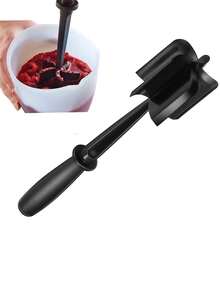 1pc Multifunction Meat Masher,Meat Cutter, Bibimbap, Stirring, Grinding, Mashing Meat Patties, Hash Browns, Easy Clean Kitchen Tool  Manual Meat Chopper Meat Chopper Tool  Meat Chopper Steel  Meat Chopper With Blad Grinder Meat  Christmas Ready Home Cleaning Kitchen Cleaning Cooking Utensils  Cocina Kitchen Essentials Kitchen Gadgets Kitchen Decor Kitchen Accessories - 黑色 - 查看 3