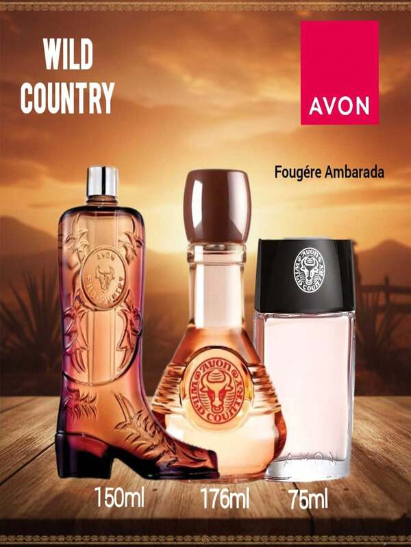 Avon WILD COUNTRY, Colonia en spray para caballero, AV, linea de aromas