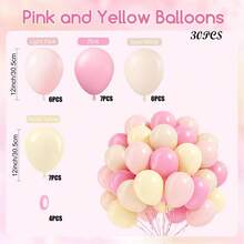 五彩纸屑粉色蓝色黄色维尼熊乳胶气球拱门套装，适用于蜜蜂卡通熊主题生日快乐圣餐礼洗礼婴儿派对装饰用品 - 杏色 - 查看 17