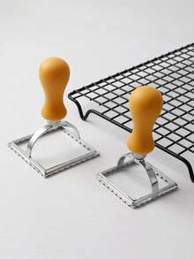 1pc Small/Large Square Plastic Handled Dumpling Mold Pastry Cutter