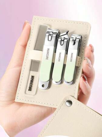 1 Set Nail Clipper Set, High-Quality Nail Clippers, Nail Trimmers, Nail File, Universal Size, Portable Pedicure And Nail Care Tools.