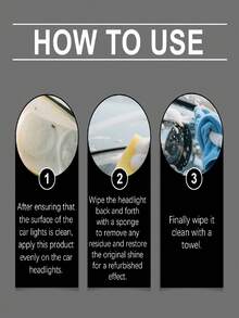 Homonth 1 Set Car Headlight Restoration Kit, Headlight Polishing Scratch Removal Cleaning Maintenance Kit, Keeps Headlight Surface In Good Condition, Removes Residues And Restores Original Shine, Helps Improve Headlight Transparency