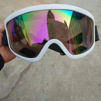 1 chiếc kính thể thao ngoài trời mùa hè, kính trượt tuyết dành cho người lớn, kính xe máy, kính đạp xe, kính xe trượt tuyết, kính có đệm mút êm ái, kính trượt tuyết phù hợp với người đeo kính cận, kính thể thao ngoài trời.