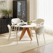 Outsunny Set Of 4 Garden Chairs, Weatherproof Plastic Garden Chairs, Stackable Chairs With Armrests And Backrest, Load Capacity Up To 120 Kg, On-Site - 1 - View 7