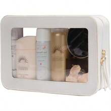 Clear Makeup Bag Small, TSA Approved Portable Toiletry Bag With Zipper Cosmetic Travel Bag Makeup Organizer Case Mini Makeup Pouch For Purse Car Organizer Bag For Women Men - MàuP - Xem 2