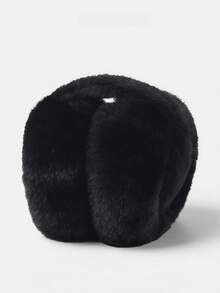 1个女士保暖耳罩，时尚蓬松防冻耳罩，可折叠冬季白色耳罩 - 彩色 - 查看 15