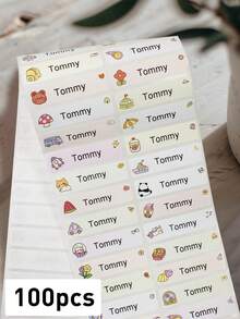 Custom Waterproof Stickers, Personalized Name Label Stickers, Custom Name Labels, Customizable Stickers, Stickers For Kids, Cute Stickers, Cartoon - Style 4 - View 9