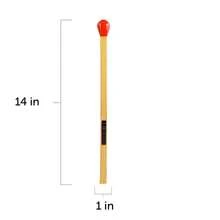 Compact And Refillable Matchstick Lighter - Portable, Adjustable Flame Camping - 木紋色 - 查看 5