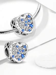 1pc Beads, Suitable For Women Bracelet, Bangle DIY Jewelry Making And Daily Outfit Matching, Suitable For Girls Wearing - Heart-shaped Constellation - View 10