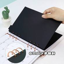 A5 システム手帳 インデックス仕切り 5山 6穴 プラスチック製 インデックスカード ラベル付き バインダー メモ帳 オフィス文具 整理用 文房具 21 x 14.2cm 透明*2セット - 透明 - チェックする 6
